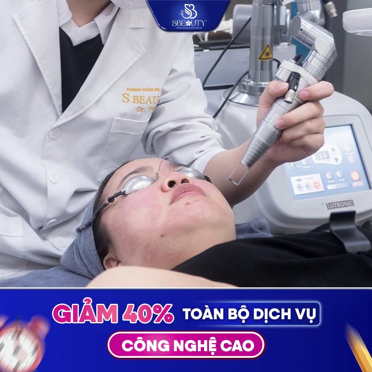 Giảm 40% dịch vụ công nghệ cao tại S Beauty Thủ Đức