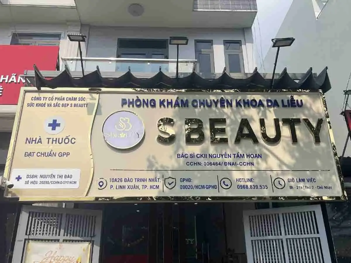 Khu tiếp đón Phòng khám da liễu S Beauty Thủ Đức
