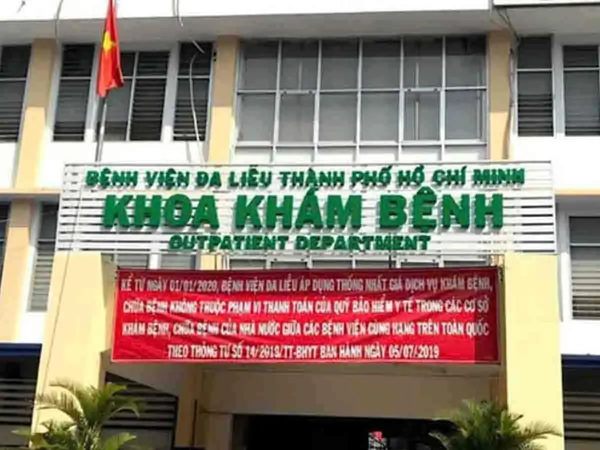 Mặt tiền Bệnh viện Da Liễu Thành phố Hồ Chí Minh
